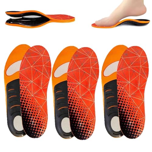 Orthoflexx アーチサポート矯正具、Orthoflexx ハイアーチサポート矯正具、ハイアーチサポートインソール アップグレード版、足底筋膜炎アーチサポートインソール インサート 女性 男性 (3pairs,XS)