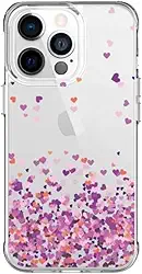 Capa Capinha Anti Impacto para Celulares Apple - Estampa Corações Pink (Iphone 7/8)