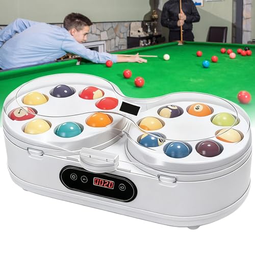 Pulidor de bolas de billar con forro de fieltro de lana y motor dual automático 2