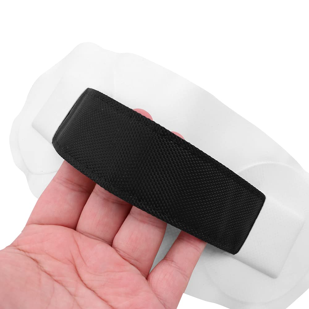 2PCS Kayak Maniglia per Il Trasporto Barche Gonfiabili Toppe per Manico in PVC per Bracciolo - Bianco