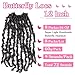 Col Bling Butterfly Locs Crochet Hair 12 Inch 8 Packs, Soft Butterfly Locs Distressed Faux Locs Crochet Hair Pre Looped Crochet Hair (12Inch 8Packs, #1B)