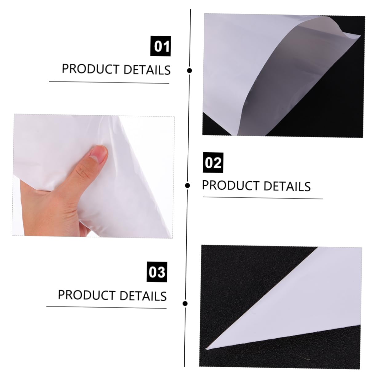 Sacchetto Bianco 50 Pezzi per Malta Cementizia Hdpe | Piping Cement Bag, Resistente a Strappi e Fori, per Fuga Piastrelle e Uso Muratura