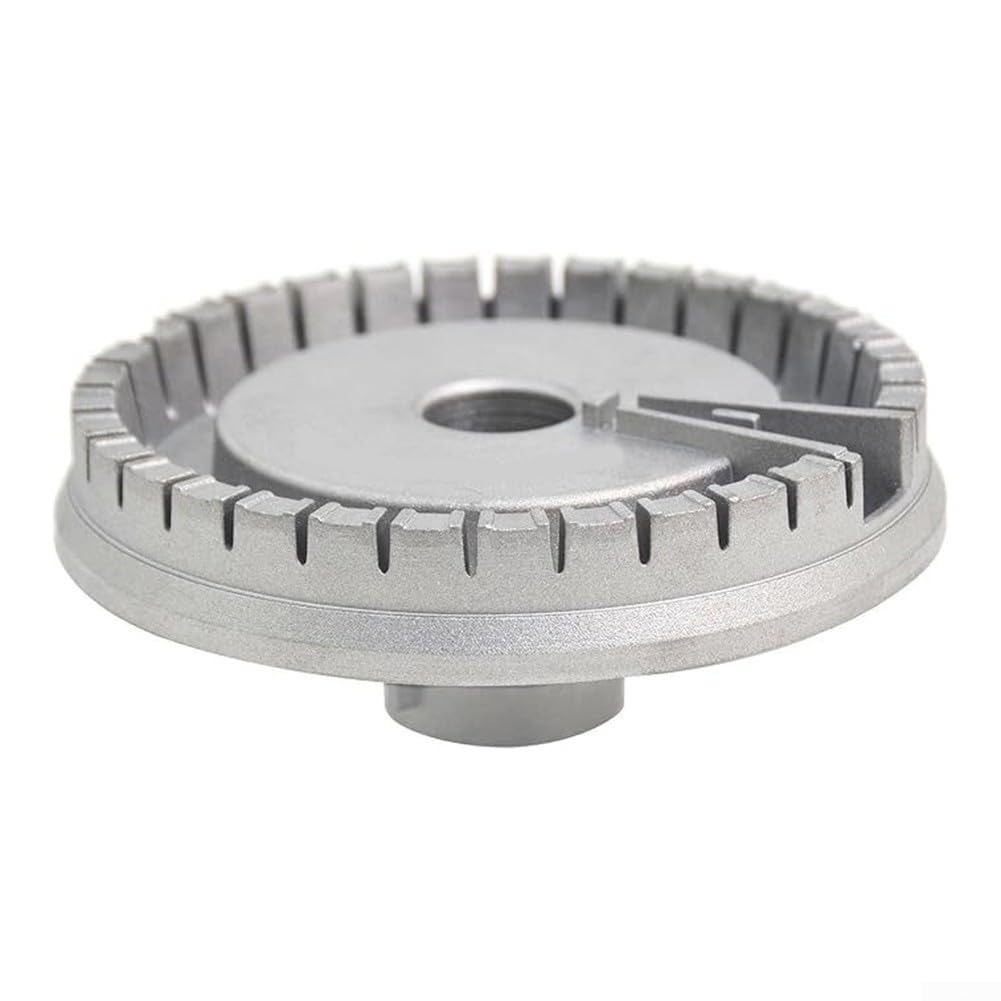 Wb16x24722 Base de quemador de gas para modelos GE y Haier, pieza de repuesto de aleación de aluminio plateado para reparación superior de estufa, corrige llamas desiguales y problemas de encendido