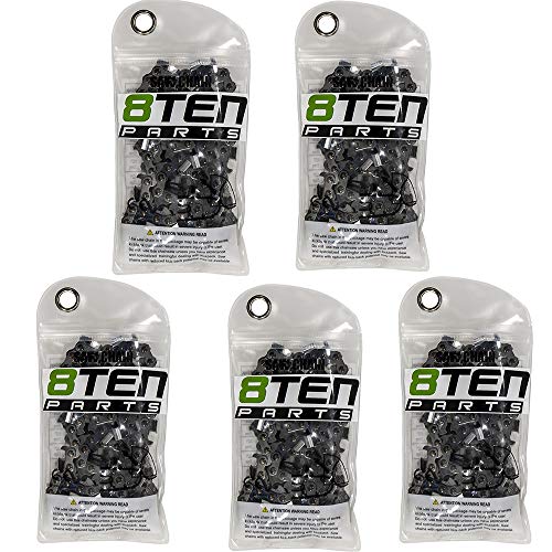 8TEN Chainsaw Chain for Stihl 021 023 025 017 018 009 MS 180 McCulloch 3214 3216 63PM 55 3613 005 0055 5 Pack