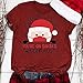 Produktbild qiaoxiahe Christmas Druckten 2020 Besonderes Jahr T-Shirt für Kinder Männer Damen Geschenke Tshirt Weihnachtsmann Santa Elf Weihnachten Xmas Sommer-beiläufige Kurze Hülsen