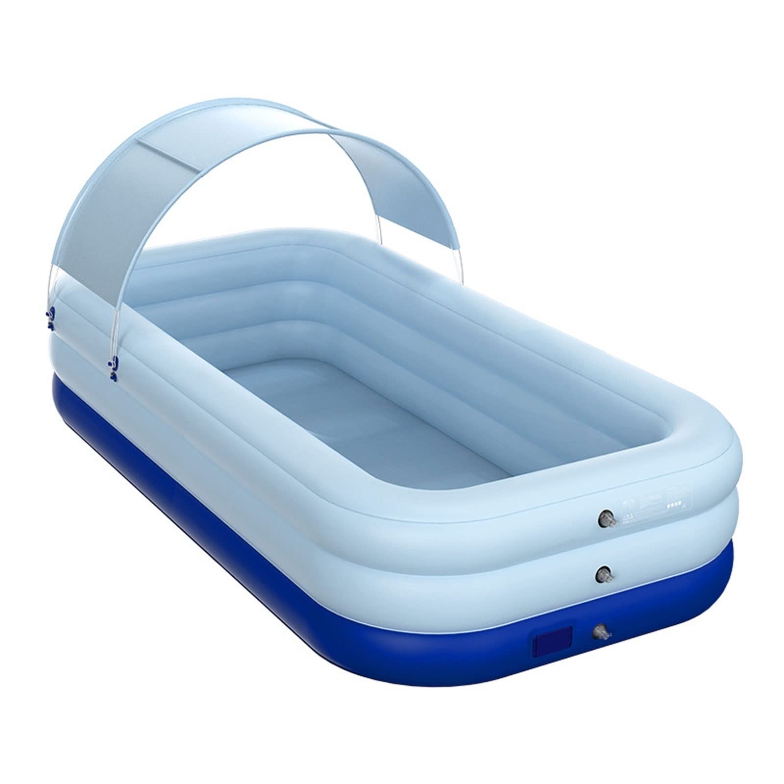 Suuim Piscinas Infantiles Piscina Inflable automática Piscinas Grandes para la Familia Piscina extraíble Ocean Ball Baño de PVC (Color: Bule 210 cm) (Bule 210 cm)