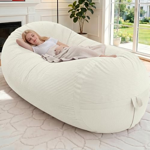 Image of 6FT Bean Bag Chair 6'Giant Bean Bag Chairs with Adults, Large Beanbag Chair