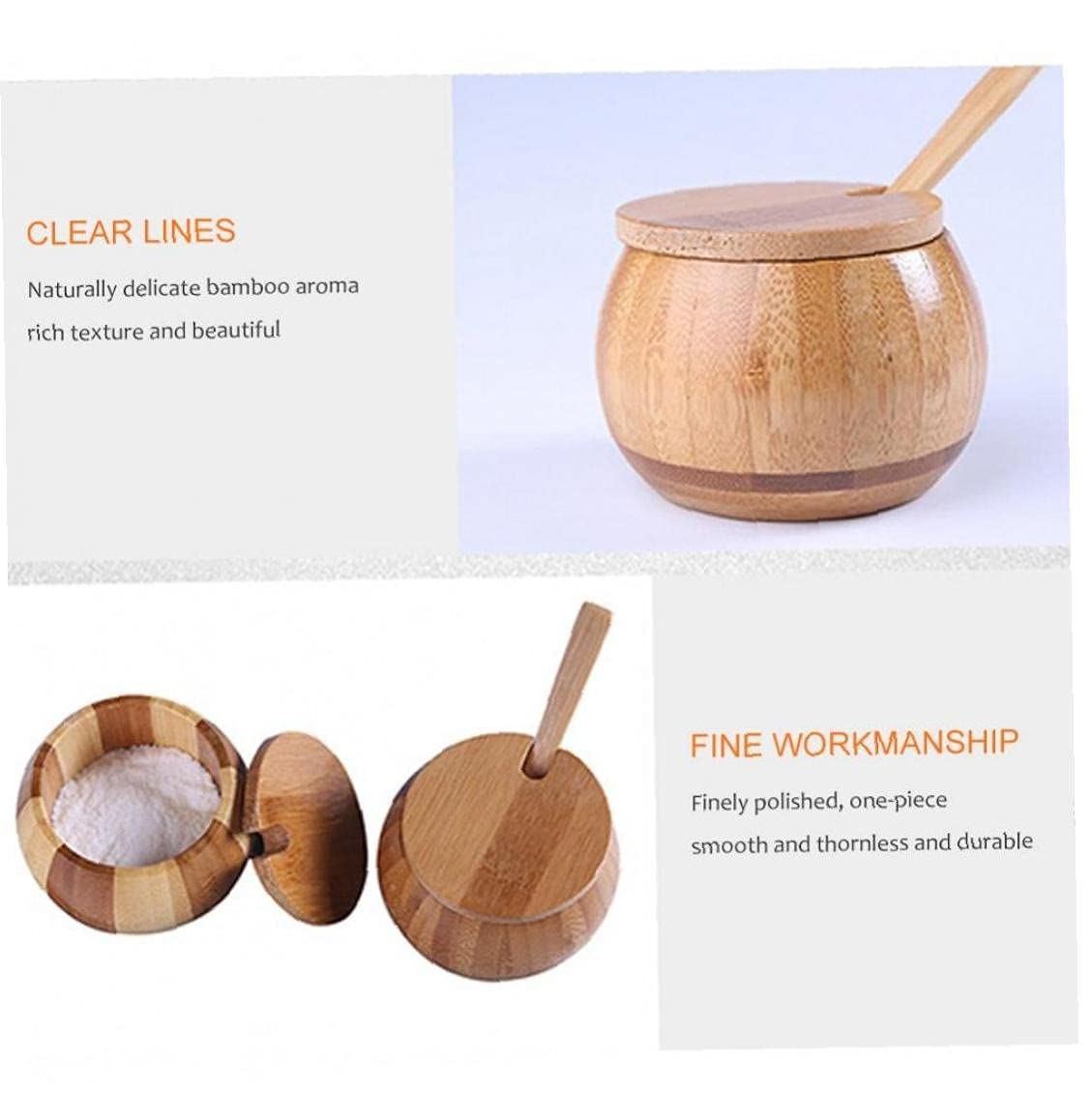 Ayrsjcl 1pcs Spice Jar Seasoning Can Sugar Bowl with Lid Spoon Salt Storage Box Kitchen Spice Bottles