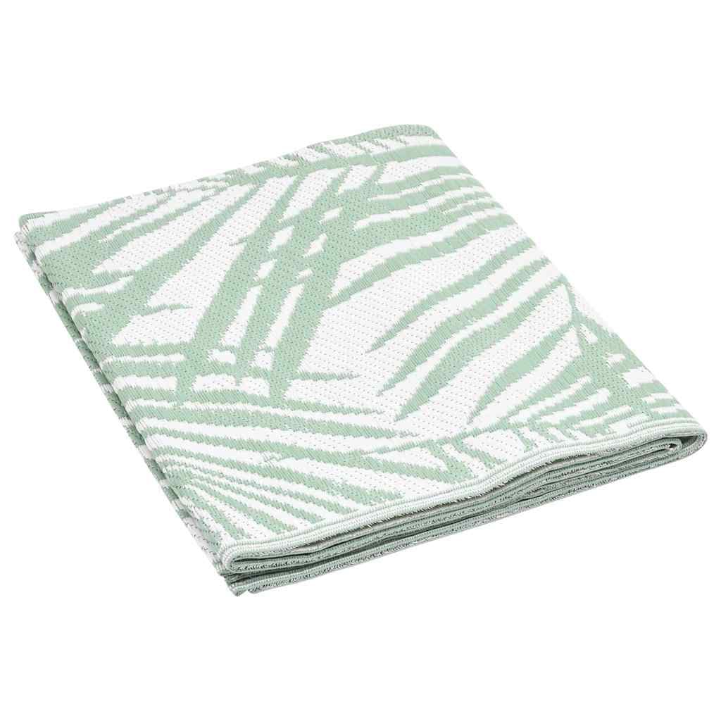 Outdoor-Teppich ARAKIL Grün 190x290 cm Polypropylen Gartenteppich Balkonteppich Terrassenteppich Campingdecke Picknickdecke für Garten Balkon und Poolbereich