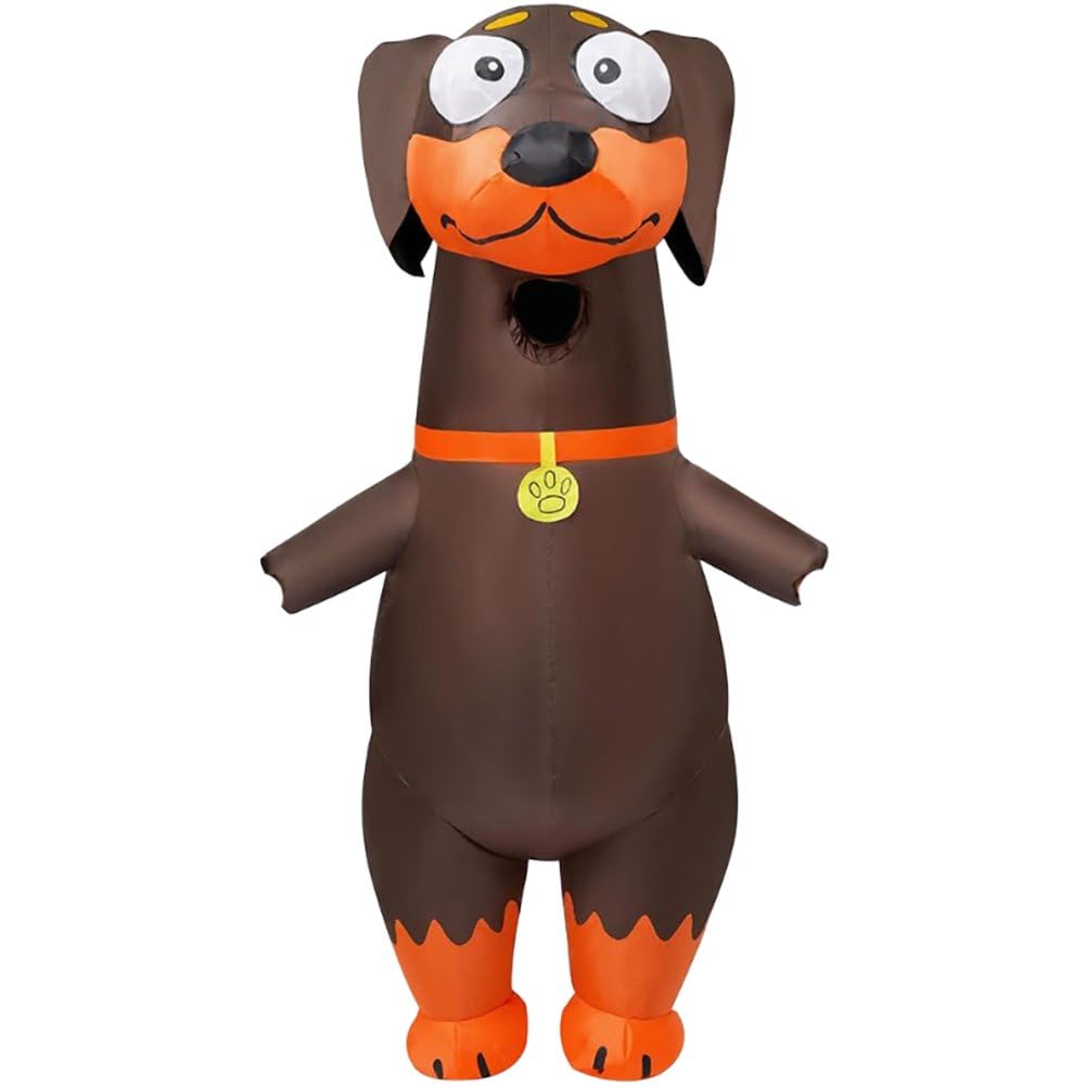 Disfraz Inflable De Perro Salchicha para Adulto, De Cuerpo Completo, para Fiesta Temática De Cosplay De Animales.