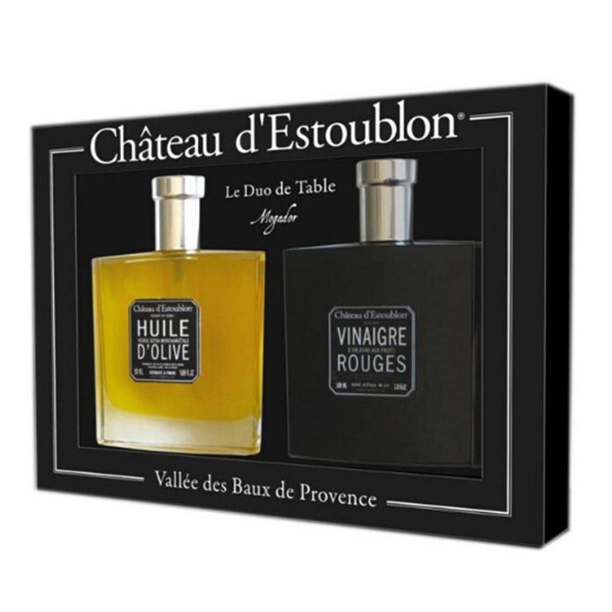 Château dEstoublon Olivenöl und Essig im Zerstäuber