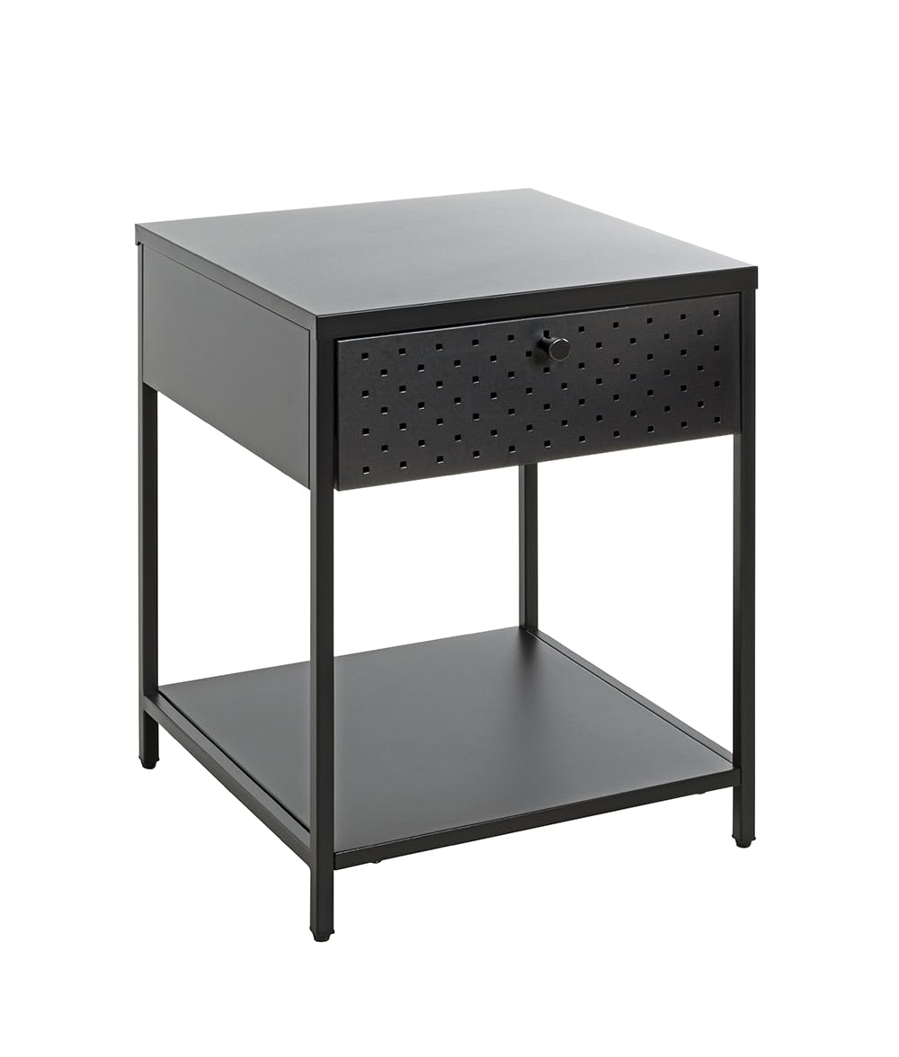 HAKU Console Black, Metal - Dim.: W 40 cm X H 53 cm X D 40 cm, Style: Modern
