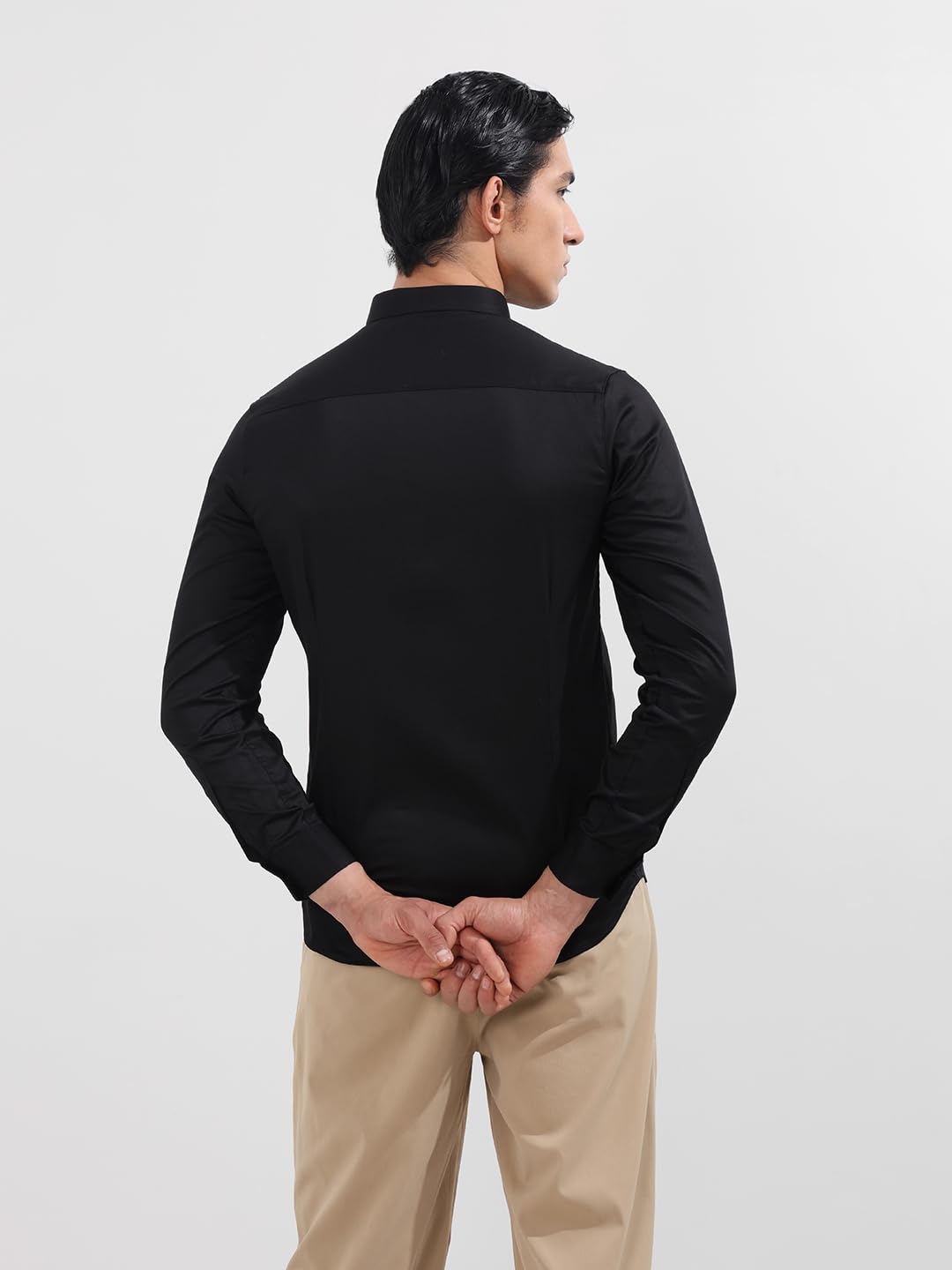 The Indian Garage Co Camicia da festa a maniche lunghe con colletto cutaway impreziosito slim fit da uomo