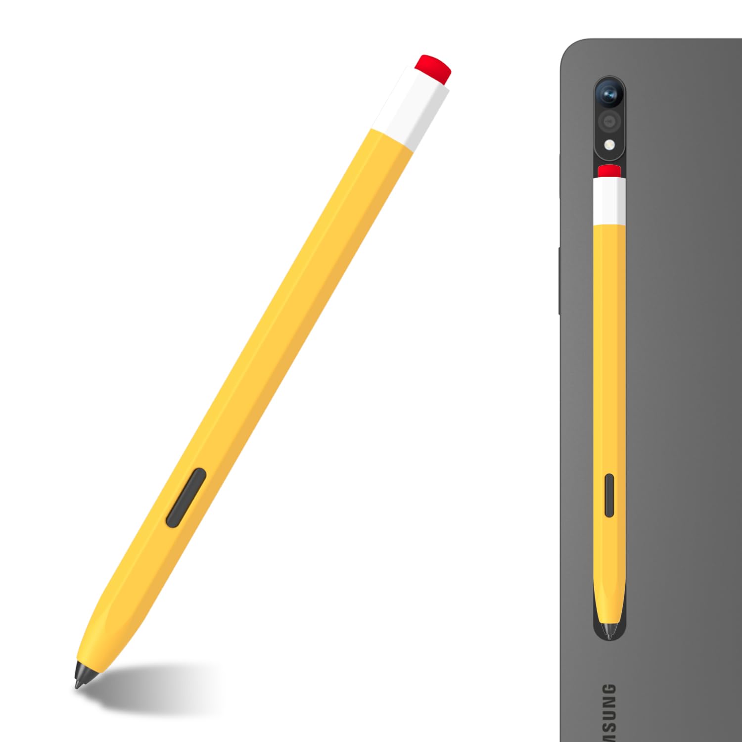 LOVE MEI Classic Silicone Pencil Case Compatible with Galaxy Tab S6 Lite S Pen Case Cover Sleeve Non-Slip Smooth Grip