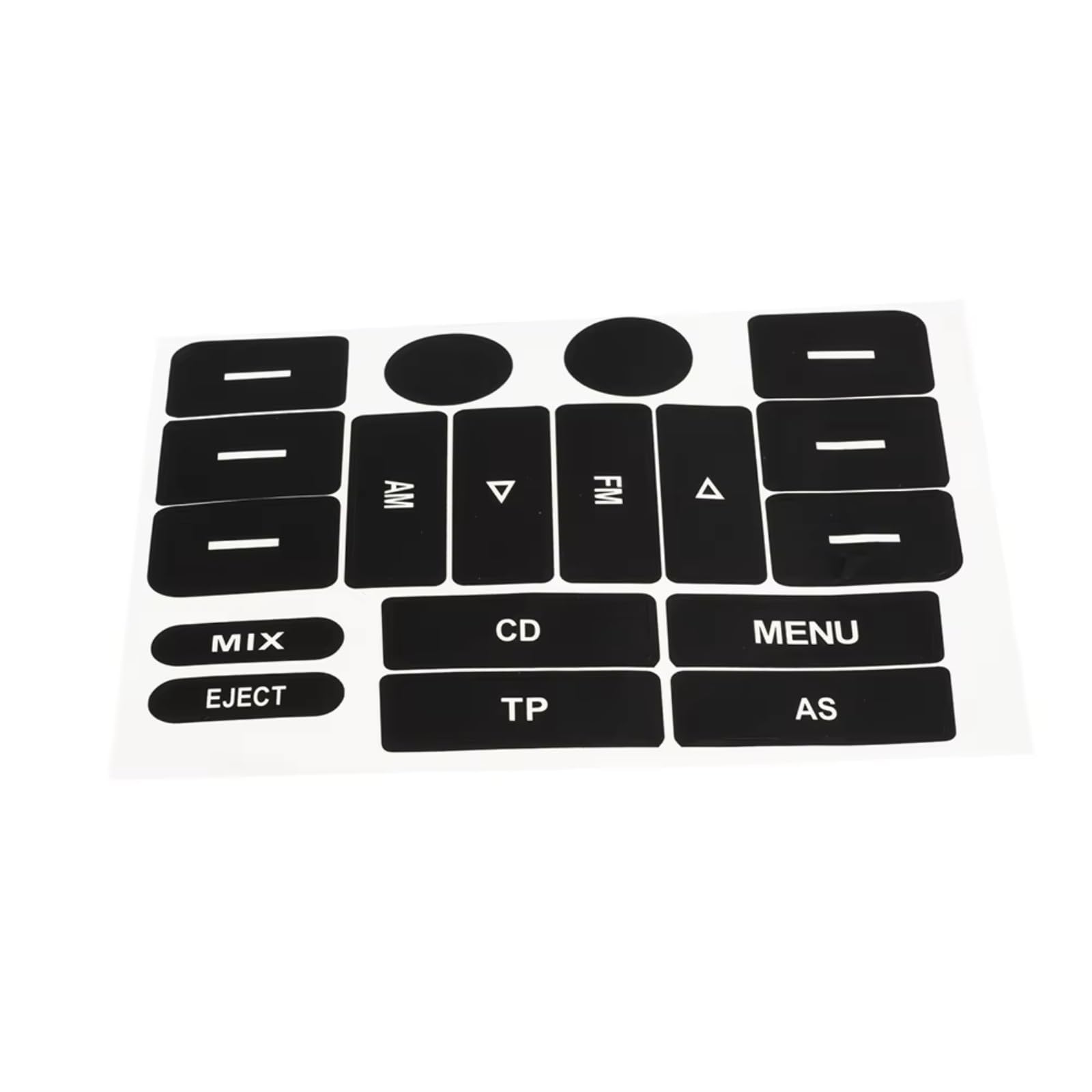 Modification Interior Compatible with VW for Golf MK5 for Passat Radio Panel Button Sticker Car Accessories Car Radio Button Repair Sticker Interior