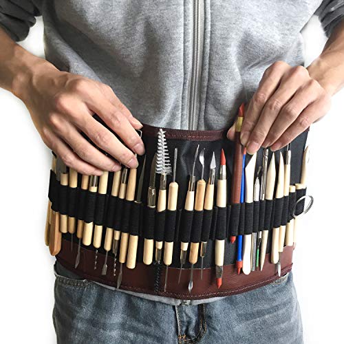 Wartoon 38Pack Sculpting Tools with Reusable Pouch for Polymer Clay Pottery Ceramic Art Craft - Thumbnail 6