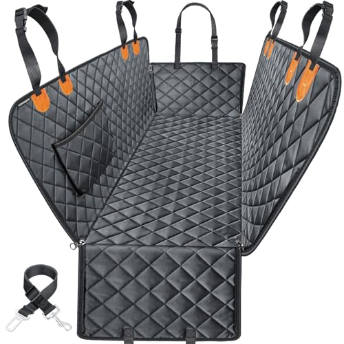 URPOWER Dog Car Seat Cover for Pets 100% Waterproof Seat Cover Hammock 600D Heavy Duty Scratch Proof...
