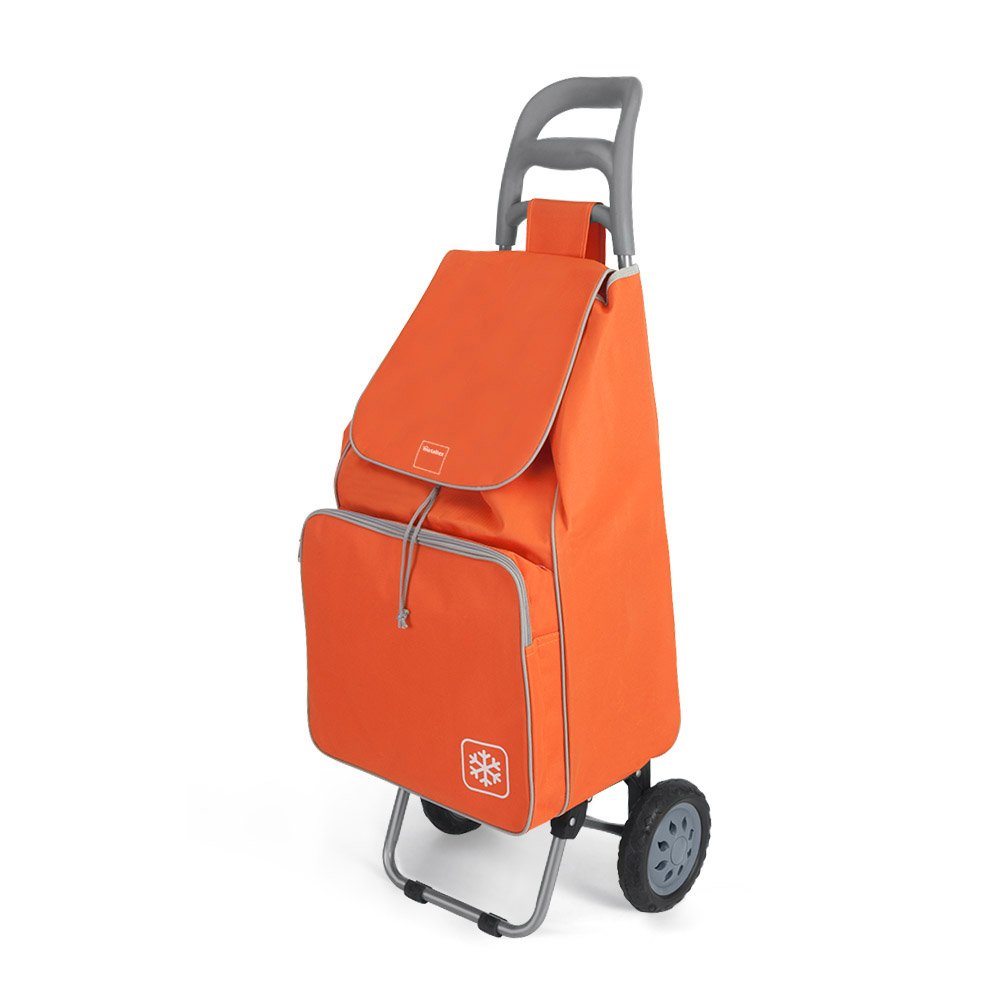 Metaltex Krokus Shopping Trolley with 2 Wheels, Metal, 120 x 60 x 6 cm 120x60x6 cm Orange