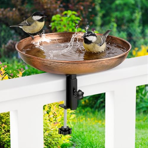Gaethra Vogeltränke Hängend Vogeltränke zum Aufhängen Wassertränke für Vögel Vogelfutterhaus Stehend Vogelfutterspender Vogelbad für Balkon Garten