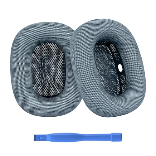 Coussinets de rechange pour AirPods Max MMOBIEL, finition mesh haut de gamme bleu