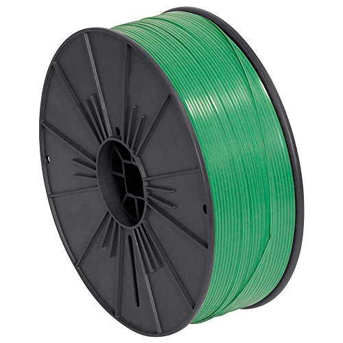 Aviditi Green Plastic Twist Tie Spool, 7000' Long for Custom Length Ties, Use to Seal Plastic Bags, for securing Plants to Poles, or Bundling Cables and Wires - Best Plant Ties