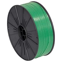 Aviditi Green Plastic Twist Tie Spool, 7000 Long for Custom Length Ties, Use to Seal Plastic Bags, for securing Plants to Poles, or Bundling Cables and Wires 1 Roll