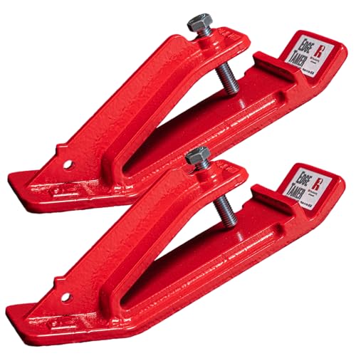 Edge Tamer 2 PC 3 Wide. The Original Patented Made in USA Bucket Protector for Clearing Snow Mulch Leaves. Protects Driveways and Turf. Highest Quality Construction. for Buckets 54 and Smaller