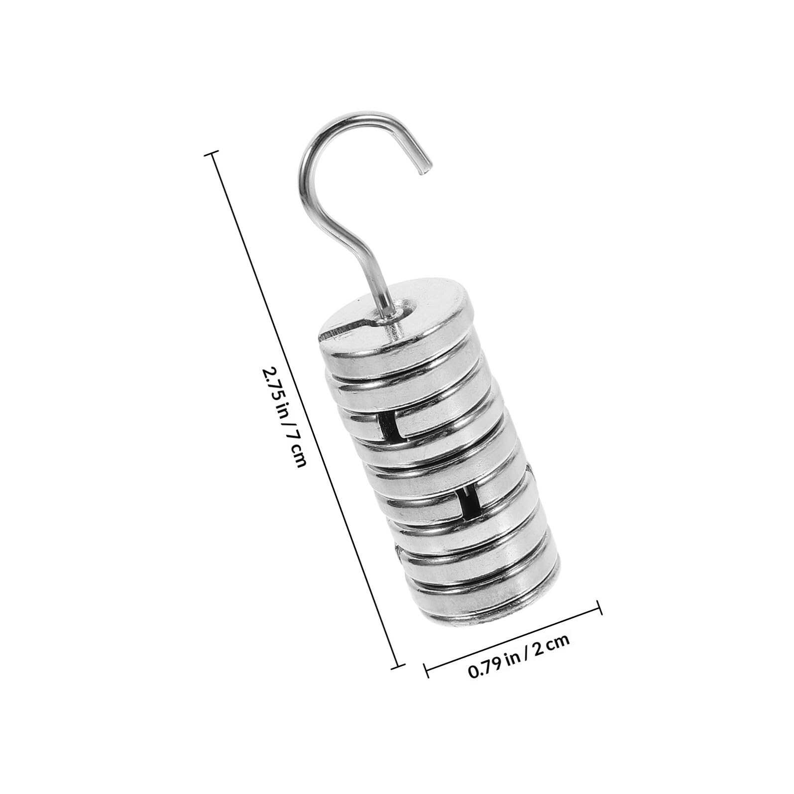 KICHOUSE Jeu de Poids Métalliques à Fentes en Fer Chromé pour Laboratoire, Calibration Précise et Équilibrage, Ensemble 9 Pièces Argenté, pour Production Artisanale