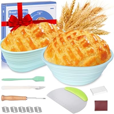 Gardon 2 Pack Bread Proofing Baskets Oval + 9&#...