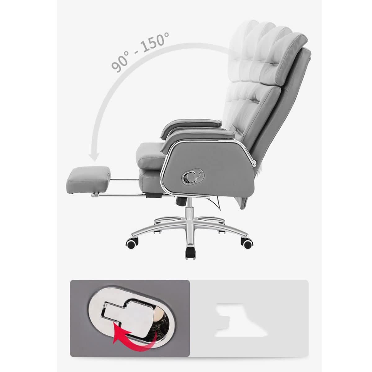 Krzesła kierownicze i kierownicze, krzesła biurowe do domu, krzesło wzornicze z podnóżkiem, ergonomiczne krzesła do gier komputerowych, regulowane krzesło ha