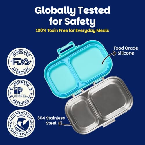 Image of Basil Bento Ace 2C Steel Lunch Box - Slingy Star