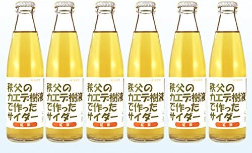 Amazon 健康炭酸 ちちぶ工房 秩父のカエデ樹液で作ったサイダー 紅茶味 0ml 6本セット 和メープル 炭酸飲料 通販