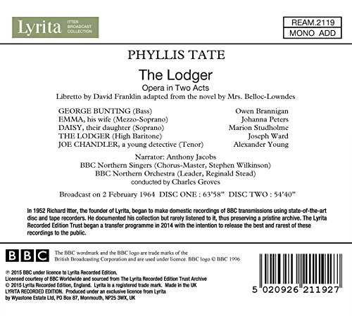 The Lodger (Opera in 2 Atti)