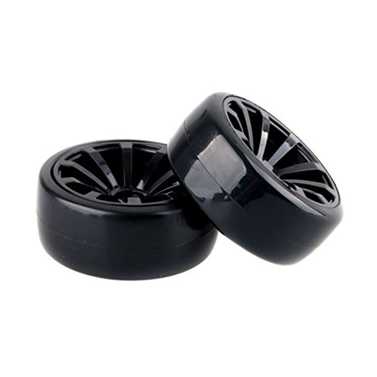 Toyvian 12pièces Roues De Pneu Plastique pour Voitures De Course Jantes avec Équipement De Remplacement pour Hpi Et Voitures Drift