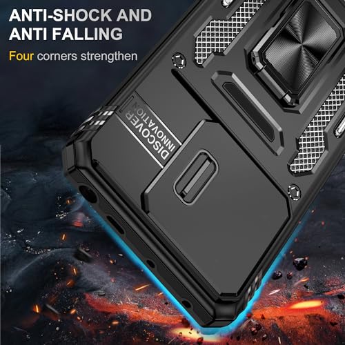 zivite Polycarbonate Slide Camera Cover for Poco X6 5G Black - Image 3