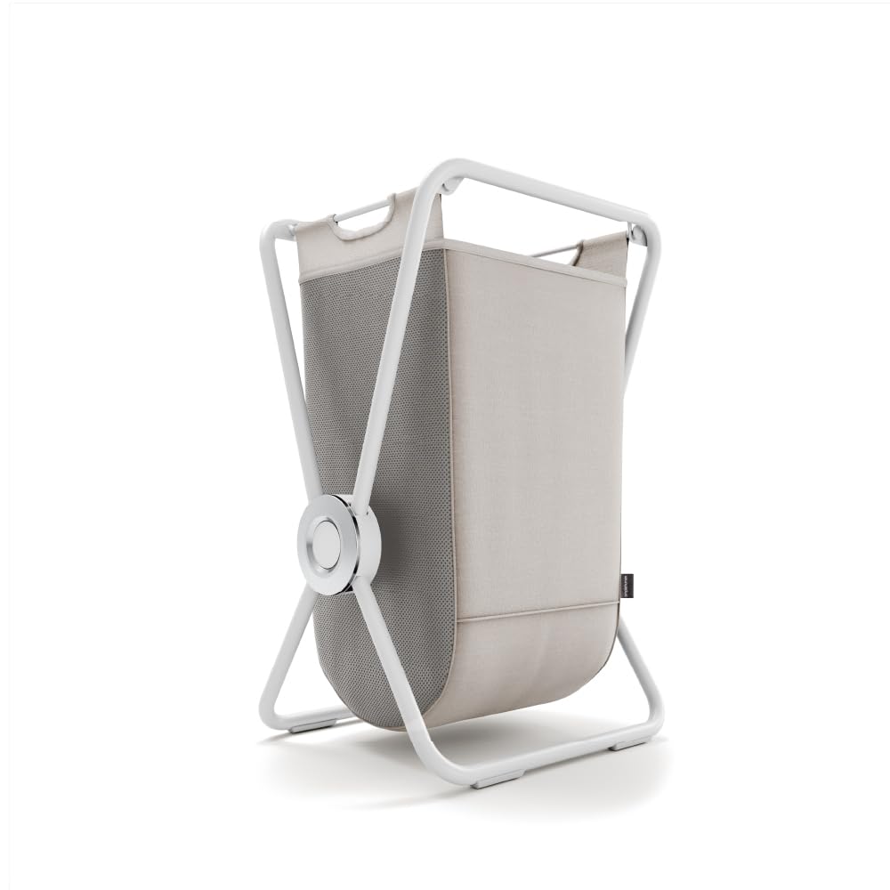 Simplehuman X-Frame Laundry Hamper - Single - White - Polyester/Steel