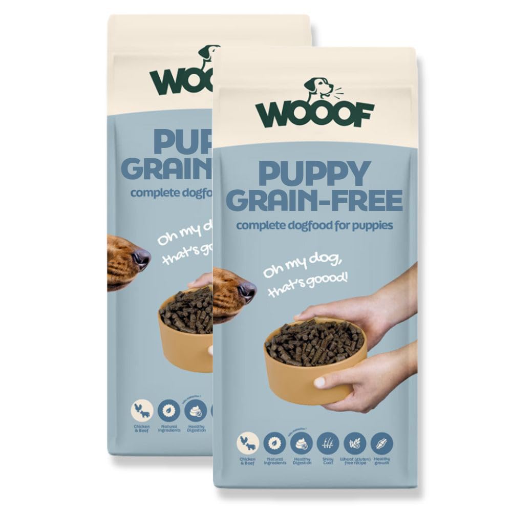 Welpenfutter getreidefrei – Trockenfutter mit Pute & Lachsöl, für Junior Hunde Aller Rassen, sensitiv & gut verdaulich, ohne Getreide, 18 kg