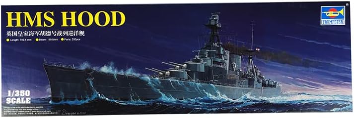 Miniatura 4 de Trompetista 05302 1350 Royal Navy HMS Hood Battle Cruiser Modelo estático Kit de bricolaje