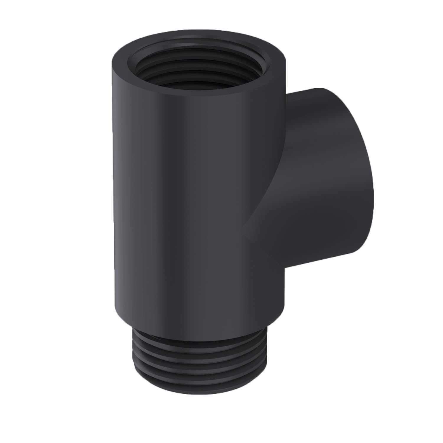 Anthracite T-Piece Conversion Piece for Dual Fuel Electric Towel Rails 1/2" BSP