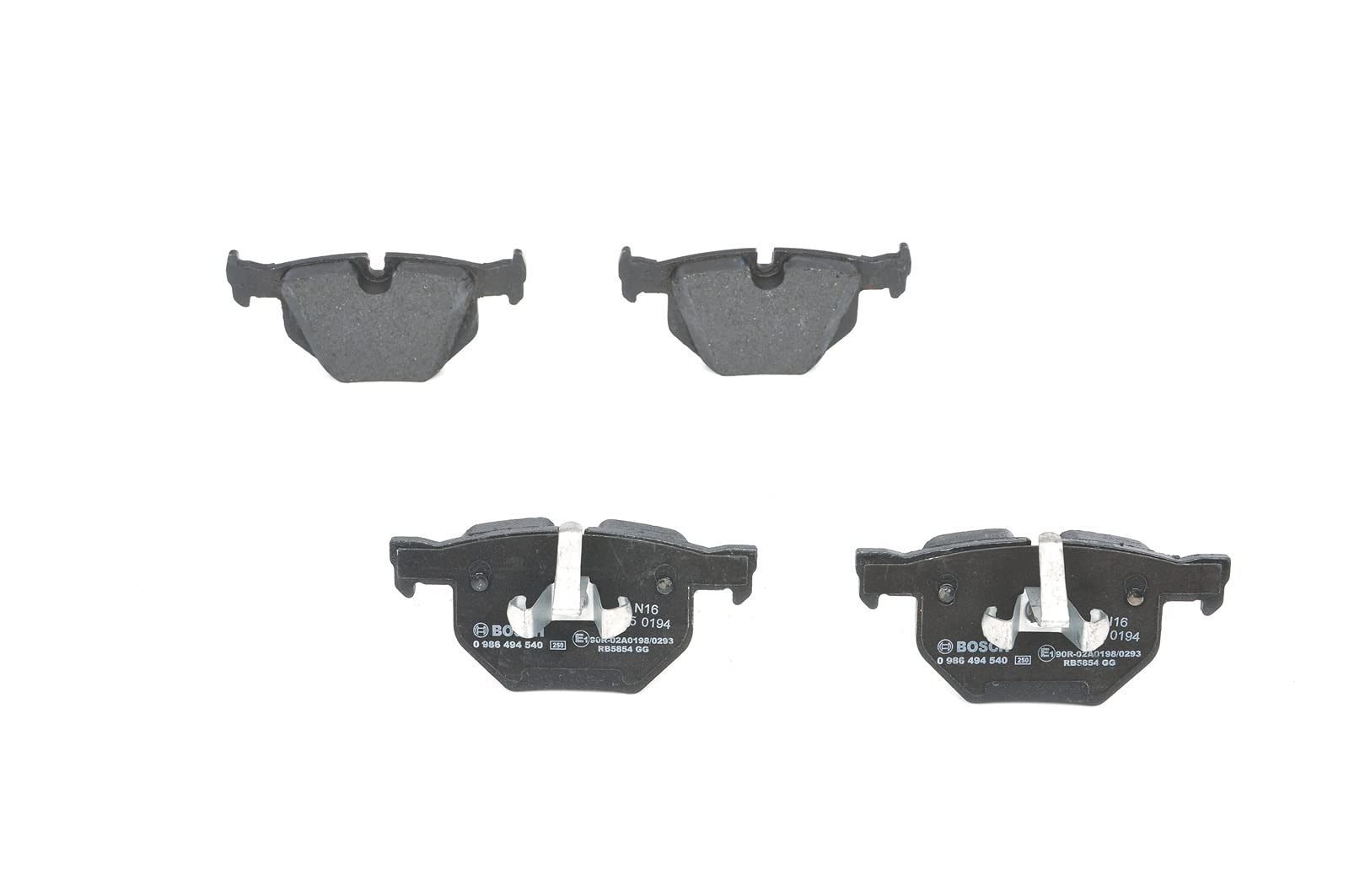BOSCH Jeu de garnitures de frein, frein à disque 0986494540