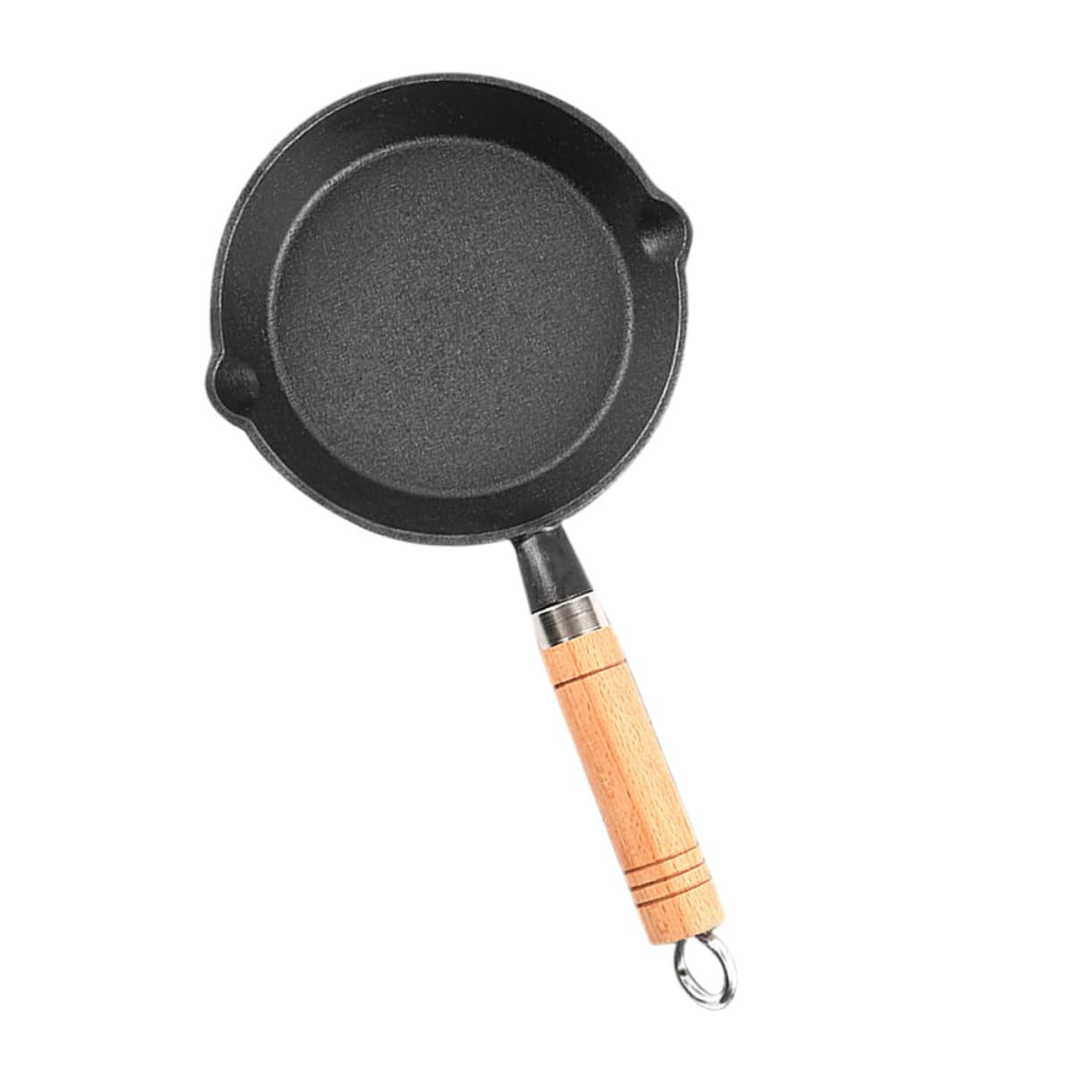 SUPVOX Mini Cast Iron Portable Pan Coated Cooking Frying Pan Outdoor Camping Pot Melting Pot Efficient Heat Conductivity