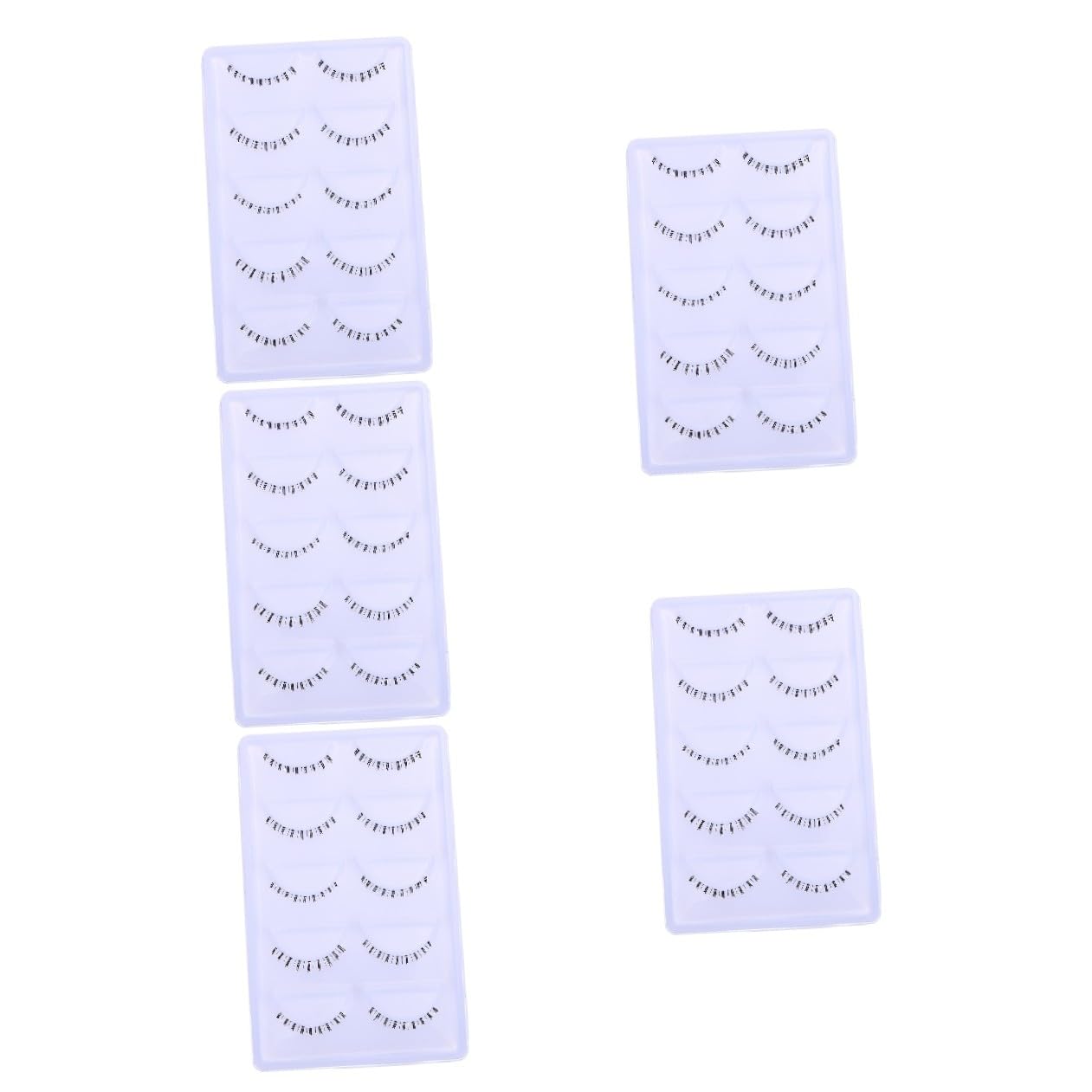 Healeved 50 Paia ciglia inferiori fake lashes false lashes ciglia extension lashes extension regalini fine compleanno ciglia naturali ciglia finte stelo trasparente minore fibra