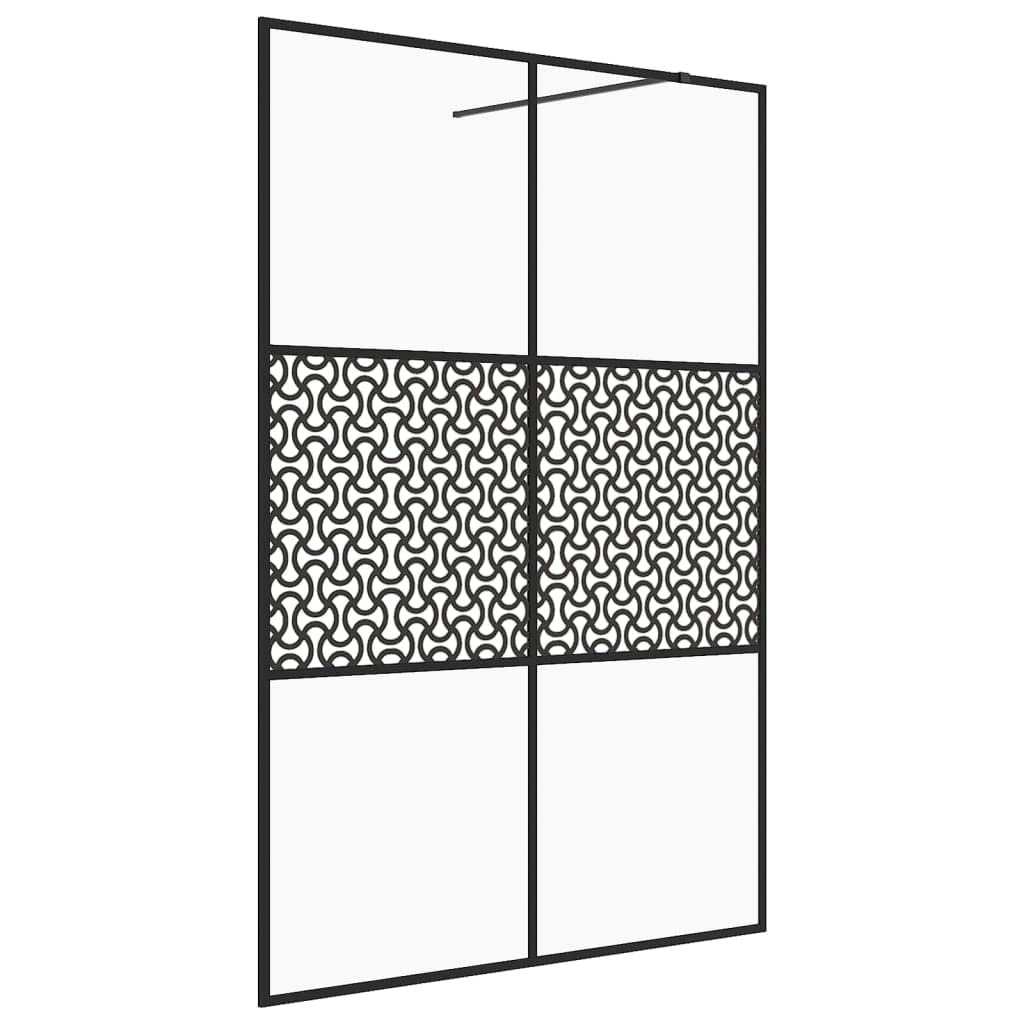 Nowoczesna ścianka prysznicowa do łazienki z bezpiecznego szkła ESG przegroda prysznicowa 5 mm i regulowana rama aluminiowa do kabiny prysznicowej z przezroczystego szkła 140 x 195 cm