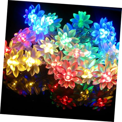 Luces solares LED decorativas loto 12m 100 LEDs blancas miniatura 6