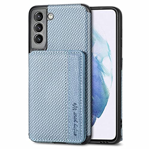 Étui en cuir bleu ciel de qualité supérieure pour Samsung Galaxy S21 Plus