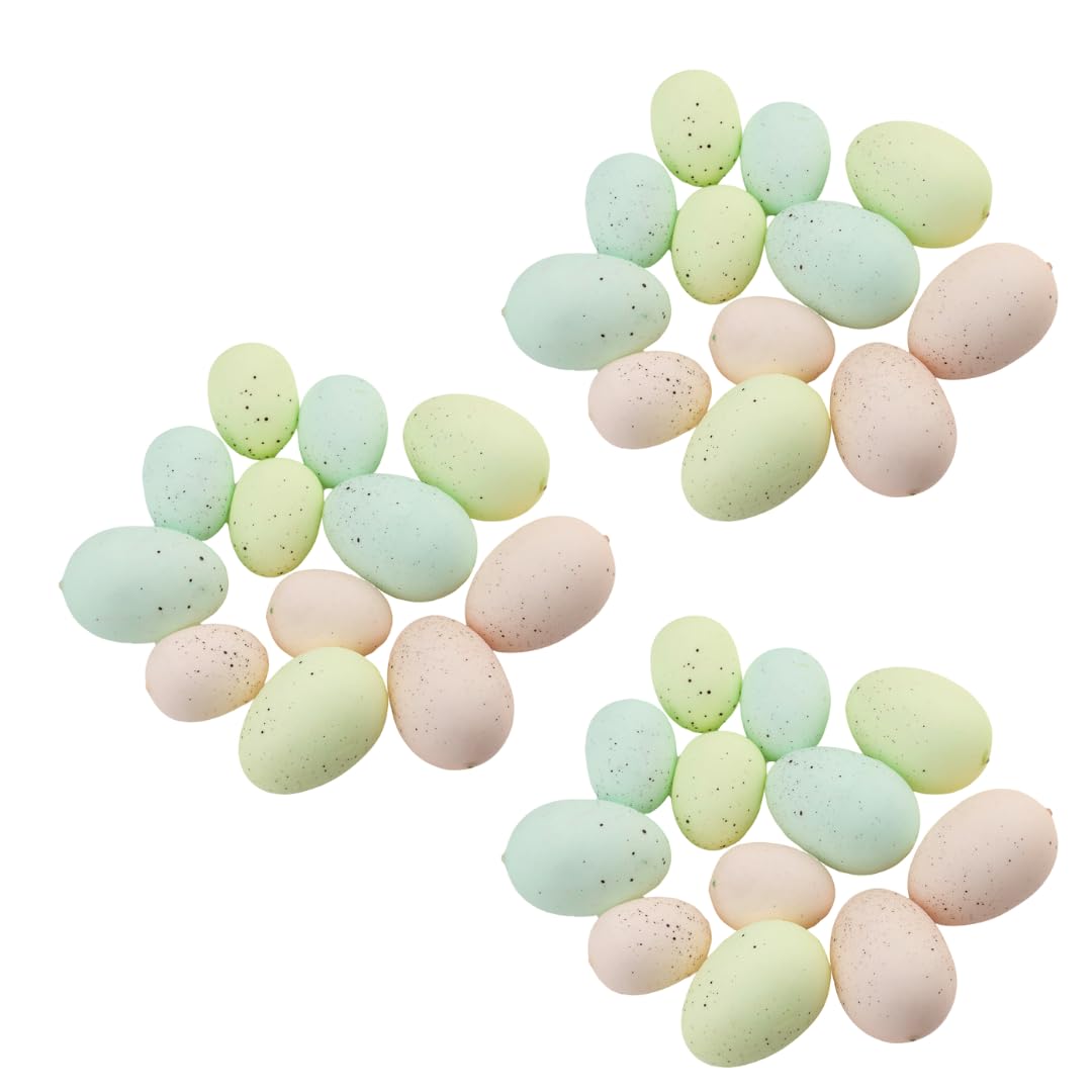 Factory Direct Craft Package of 36 Pastel Speckled Easter Faux Eggs Easter Eggs for DIY Spring Displays and Easter Baskets