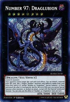 Yu-Gi-Oh! - Number 97 Draglubion - BLHR-EN030 - Secret Rare - 1st Edition - Battles of Legend Heros Revenge
