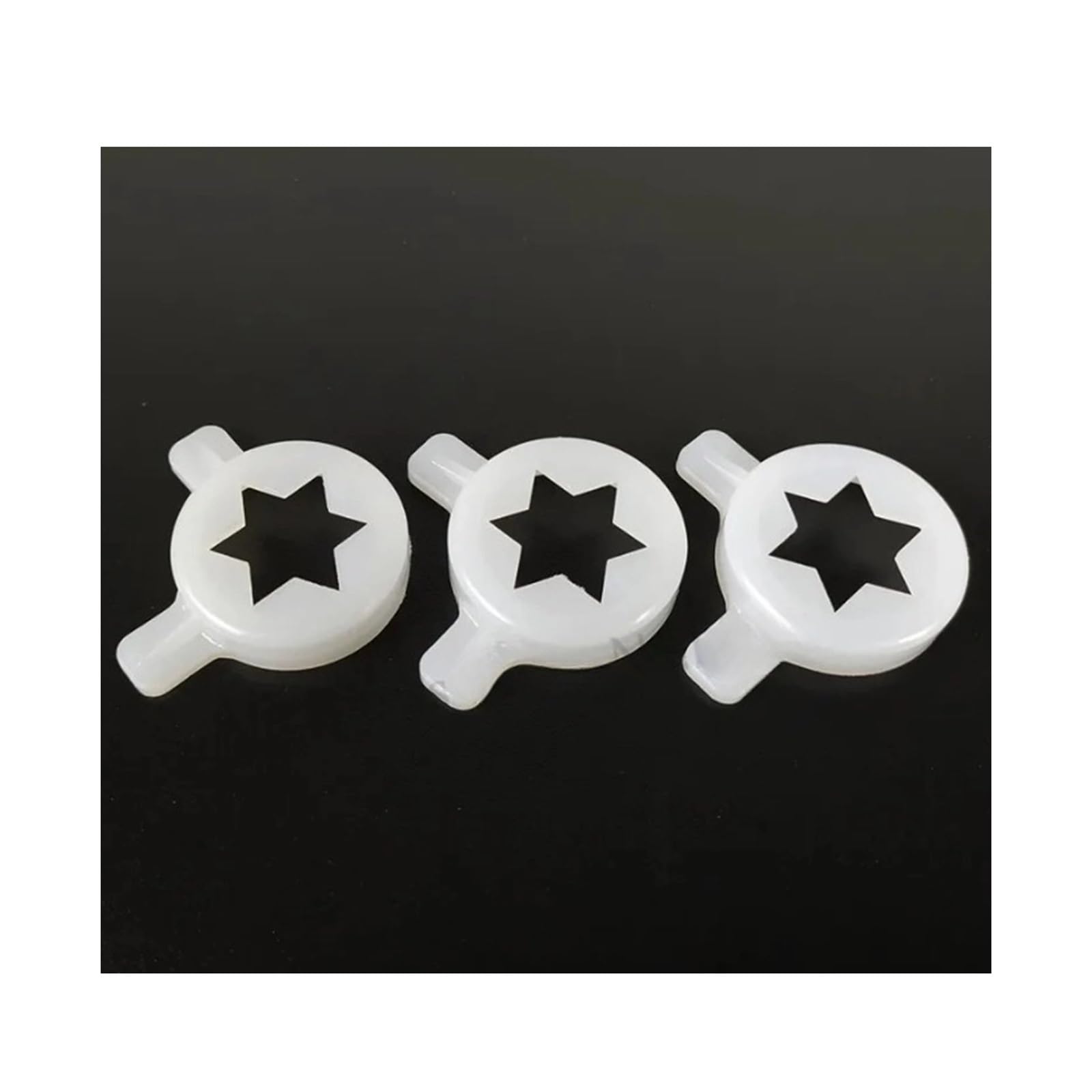 ALturn Piezas de Repuesto de Tapas de Modelado de hexagrama de Lujo 3 en 1, compatibles con Accesorios de Tapas de boquillas de plástico for máquinas de Helado Suave, diámetro Interior de 29 mm