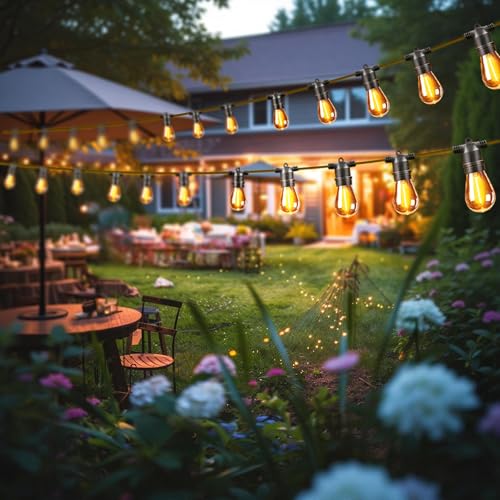 FBSCJU Outdoor Solar String Lights with 15 LED Warm White and Remote 42ft by FBSCJU - Used condition - Image 6