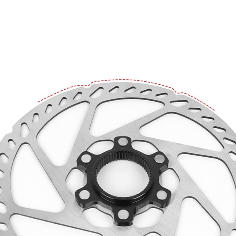 Schijfrem Fiets Schijfrem Olie Slick Balck Rood Roestvrij Staal MTB Racefiets 160 180 203 Regenboog Lichtgewicht 6 Bouten Rotor Remschijf (160 zwart M3